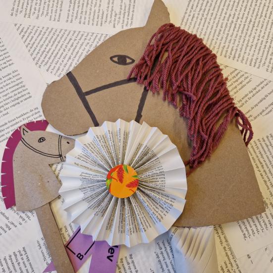 Foto af en hjemmelavet kæphest 