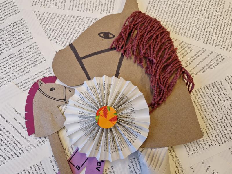 Foto af en hjemmelavet kæphest 